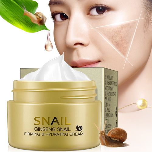 New Arrival Anti Wrinkle Snail Hyaluronic Acid Moisturizing Face Cream Anti-Aging Natural Pomegranate Whitening Face Care
